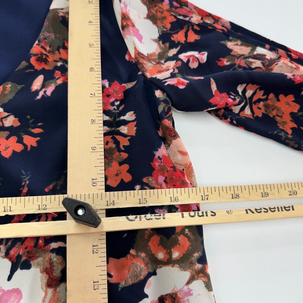 Lulus Dress Womens X Small Shifting Dears Navy Blue Floral Print Mini - Picture 12 of 12
